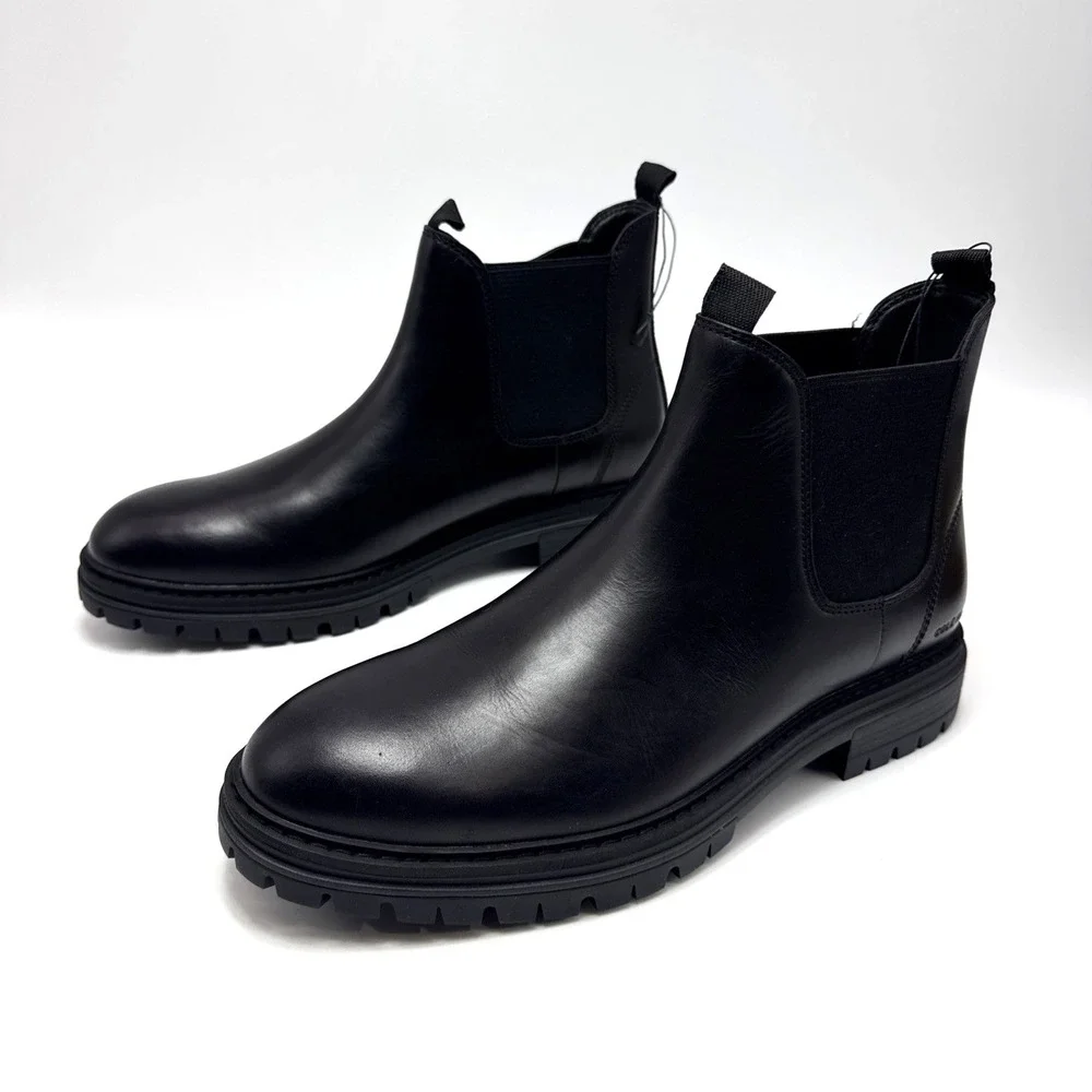 Cole Haan Men's McIntyre Waterproof Chelsea Boots C40750 Size 10 M Black